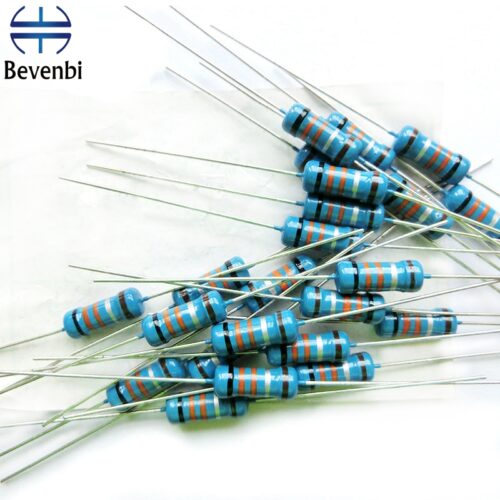 Bevenbi 180 Ohms 1 2 Watt 1 Metal Film Resistors Through Hole