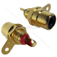 DAC - G-PHONO-U: Gold plated Uninsulated RCA sockets (pair)