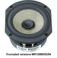 Alternative view of Wavecor MR120BD01 4-3/4" die cast, Kevlar/Carbon fibre cone midranges 4Ohm