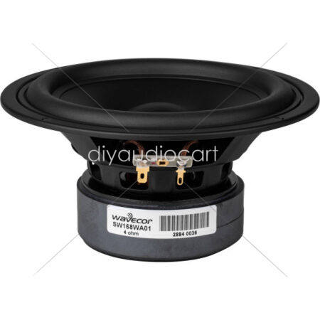 Wavecor SW168WA01 6.5" paper cone subwoofer, 4 ohm