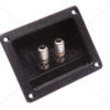 MX 2 Way Army Type Binding Post Speaker Terminal Rectangle With Metal Connector