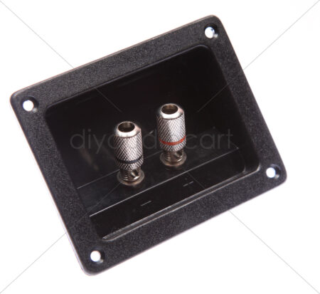 MX 2 Way Army Type Binding Post Speaker Terminal Rectangle With Metal Connector