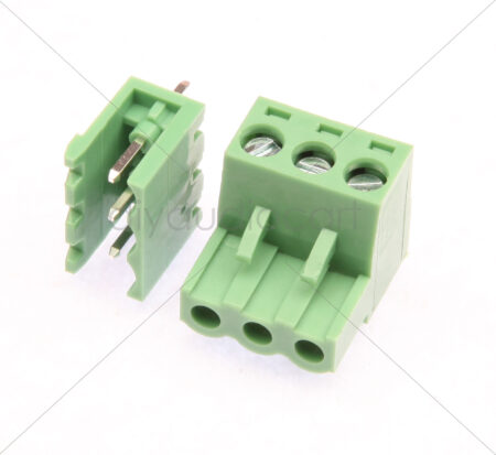 3 Pin - Side Entry Right Angled - Screw Terminal Block