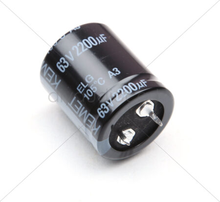 Kemet - 2200 uF  63 V Aluminium Electrolytic Capacitors - Snap In