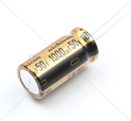 Nichicon - 1000uF 50V Aluminium Electrolytic Capacitors - Leaded