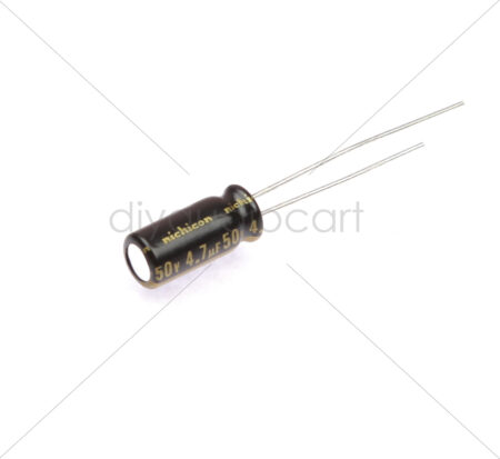 Nichicon - 4.7uF  50V Aluminium Electrolytic Capacitors - Leaded