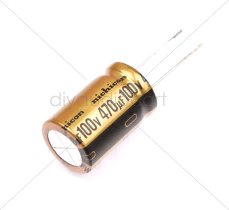 Nichicon - 470uF  100V Aluminium Electrolytic Capacitors - Leaded