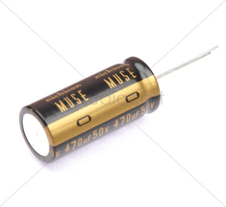 Nichicon - 470uF  50V Aluminium Electrolytic Capacitors - Leaded