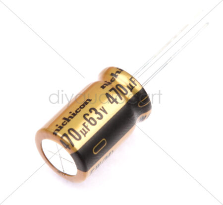 Nichicon - 470uF  63 V Aluminium Electrolytic Capacitors - Leaded