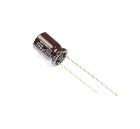 Nichicon - 100uF  50V Aluminium Electrolytic Capacitors - Leaded