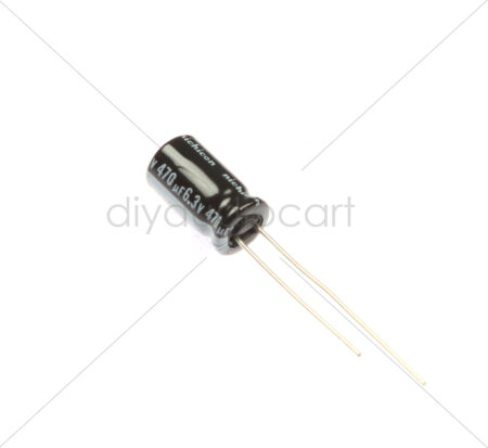 Nichicon - 470uF  6.3V Aluminium Electrolytic Capacitors - Leaded