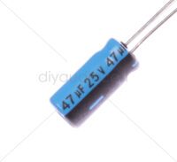 Vishay - 47uF 25V Aluminium Electrolytic Capacitors - Radial