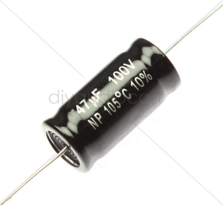 Jantzen Audio - 47.00uF 100VDC Electrolytic Non-Polarized Capacitor