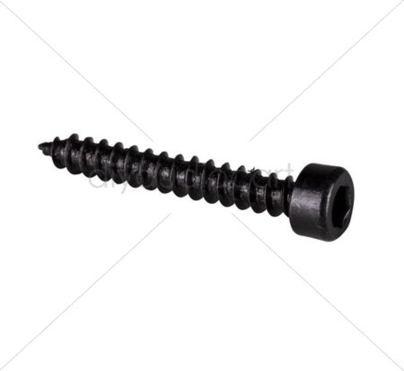 DAC - M3.5 x 25mm Cap Head Wood Screws - Black