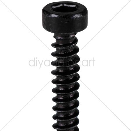 M4 x 35mm Cap Head Wood Screw Black