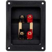Parts Express Gold Plated Bi-Amp Speaker Wire Terminal Cup Binding Post Banana Jack