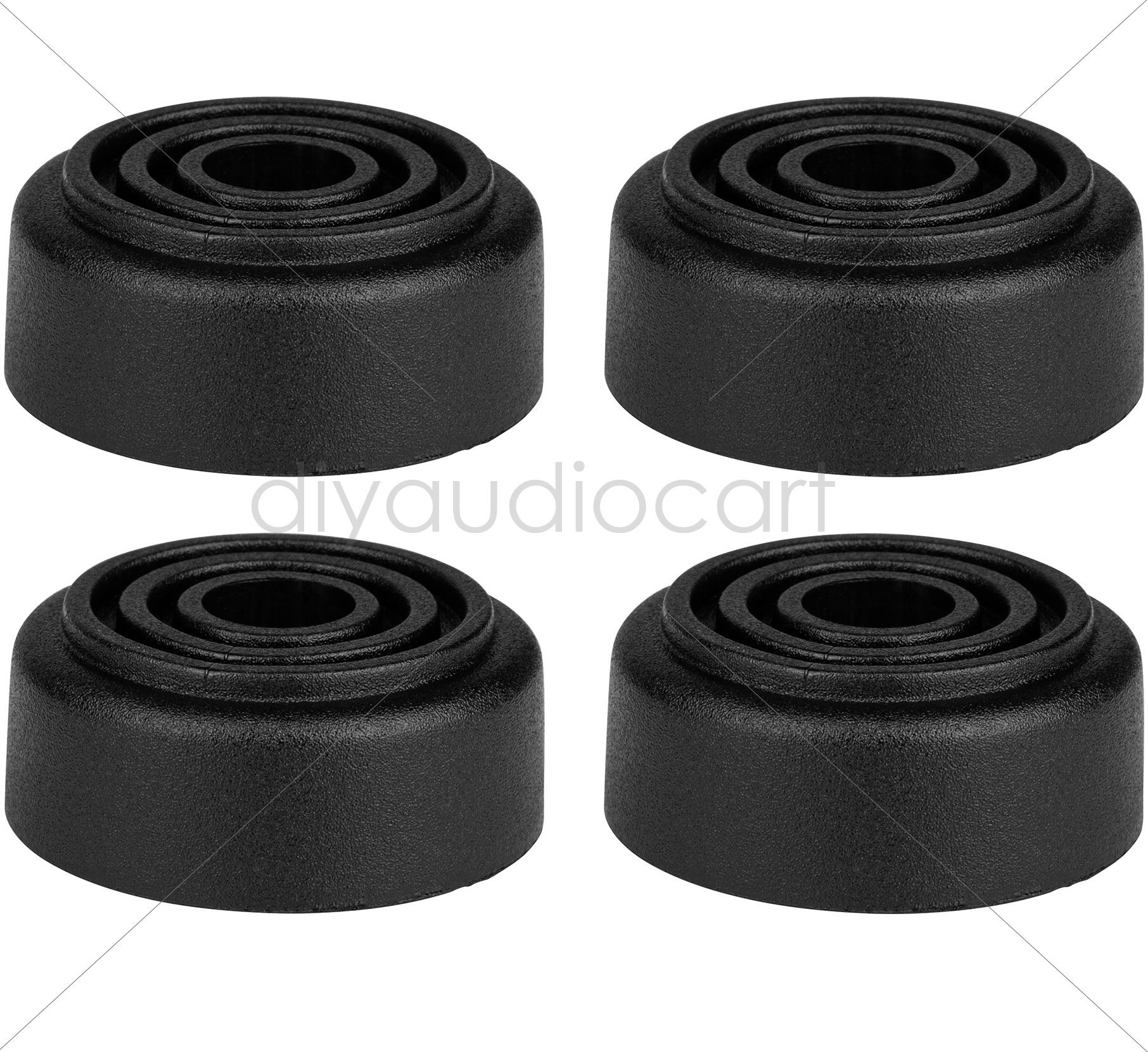 PE - 4-Pack Rubber Cabinet Feet 1.5" Dia. x 0.625" H