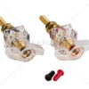 Dayton Audio BPWK-G Winged Knob Insulated Binding Post Banana Jack Pair Gold