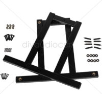 Dayton Audio OS-2HD Outrigger Speaker Spike Set Heavy Duty with Black Steel Base 2 Pcs