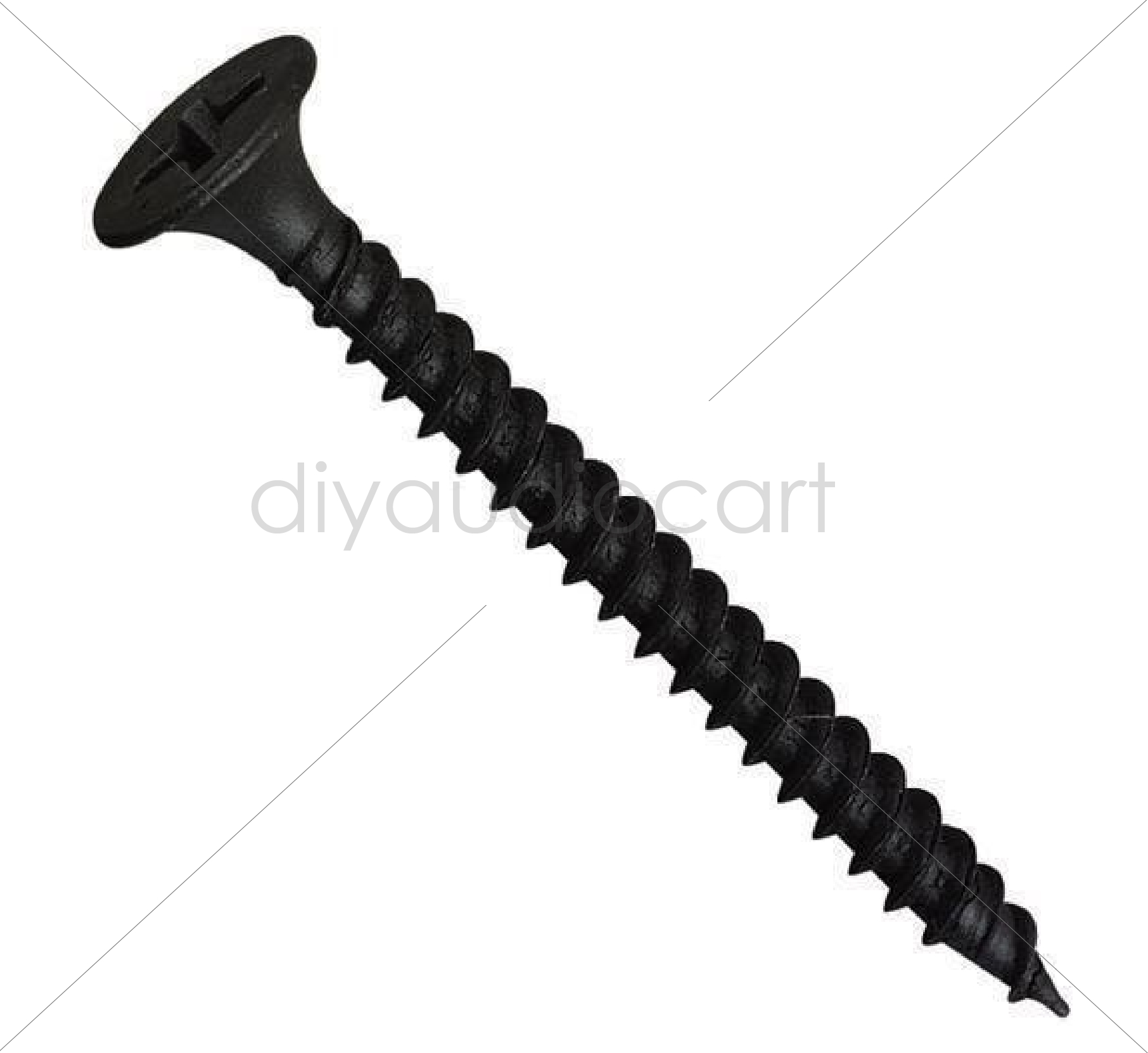 Indiginous Drywall Gypsum Black Screws Sharp Point Self Tapping Screws  Carbon Steel Wood Screws (1.5 Inch, 25)