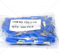 DAC – Insulated Faston Female Disconnects - Blue - Pack of 100 - FDD2-110(5)