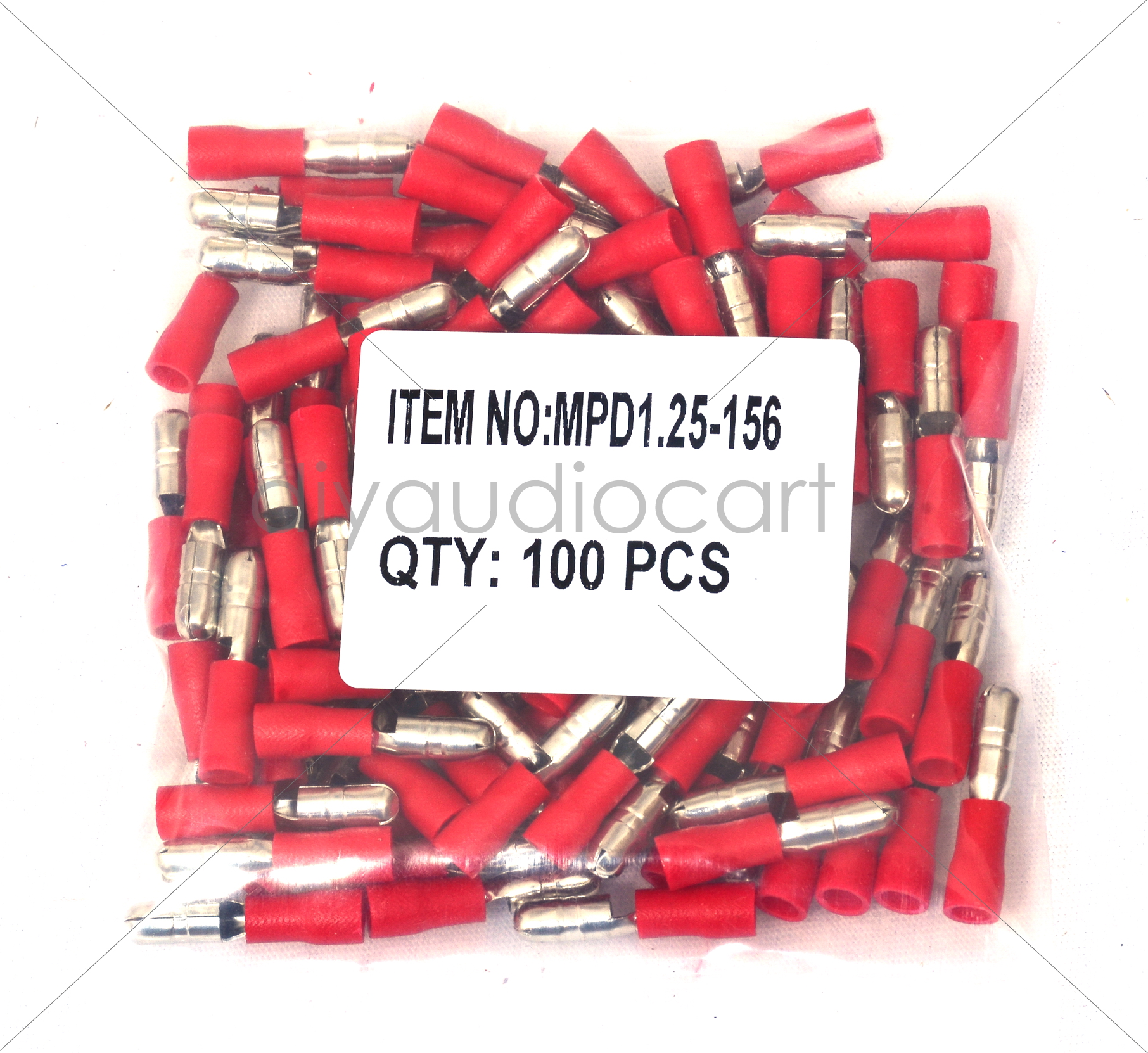 DAC Insulated Bullet Male Female Disconnects Red Pack Of MPD FRD