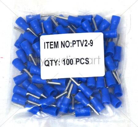 DAC – Insulated Pin Terminal - Blue - Pack of 100 - PTV2-9