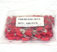 DAC – Insulated Spade Terminal - Red - Pack of 100 - SVS1.25–3.5