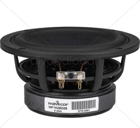 Wavecor WF152BD05 6" Balanced Drive Paper Cone Mid-Woofer 4 Ohm