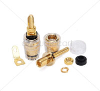 DAC - Banana Fully Insulated Binding Post Pair Gold - Small long