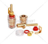 DAC - Banana Fully Insulated Binding Post Pair Gold - Small long