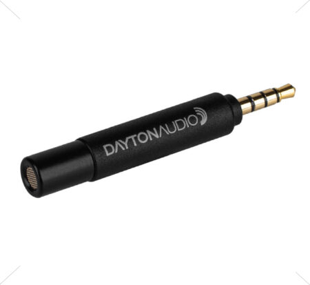 Dayton Audio iMM-6S Calibrated Measurement Microphone for Tablets iPhone iPad and Android