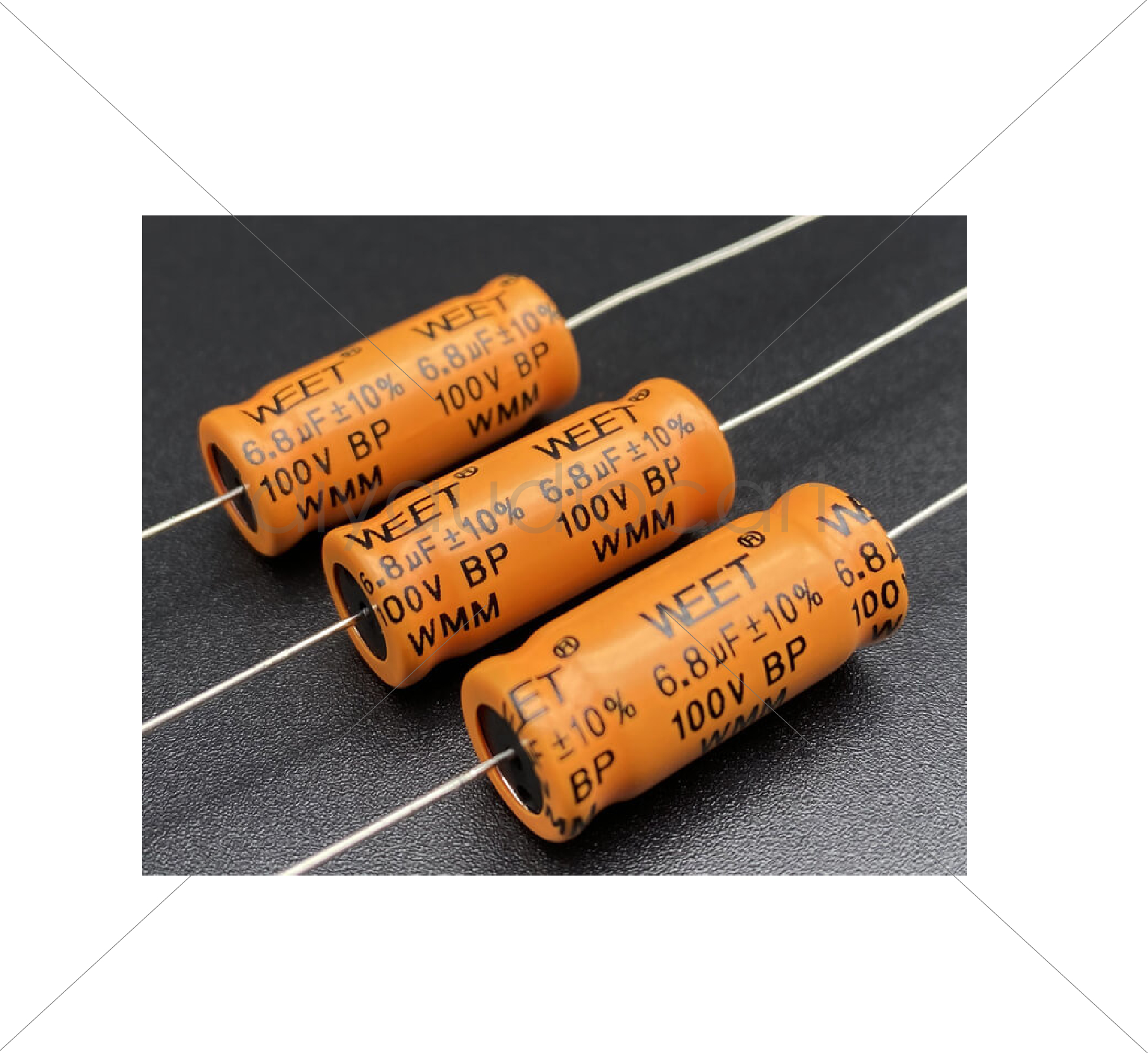 5 Condensatori Non Polarizzati 6.8uF 100V Per Audio | Quarkzman Alluminio, Crossover Per Tweeter E Altoparlanti, 17x10mm, -40~105°C