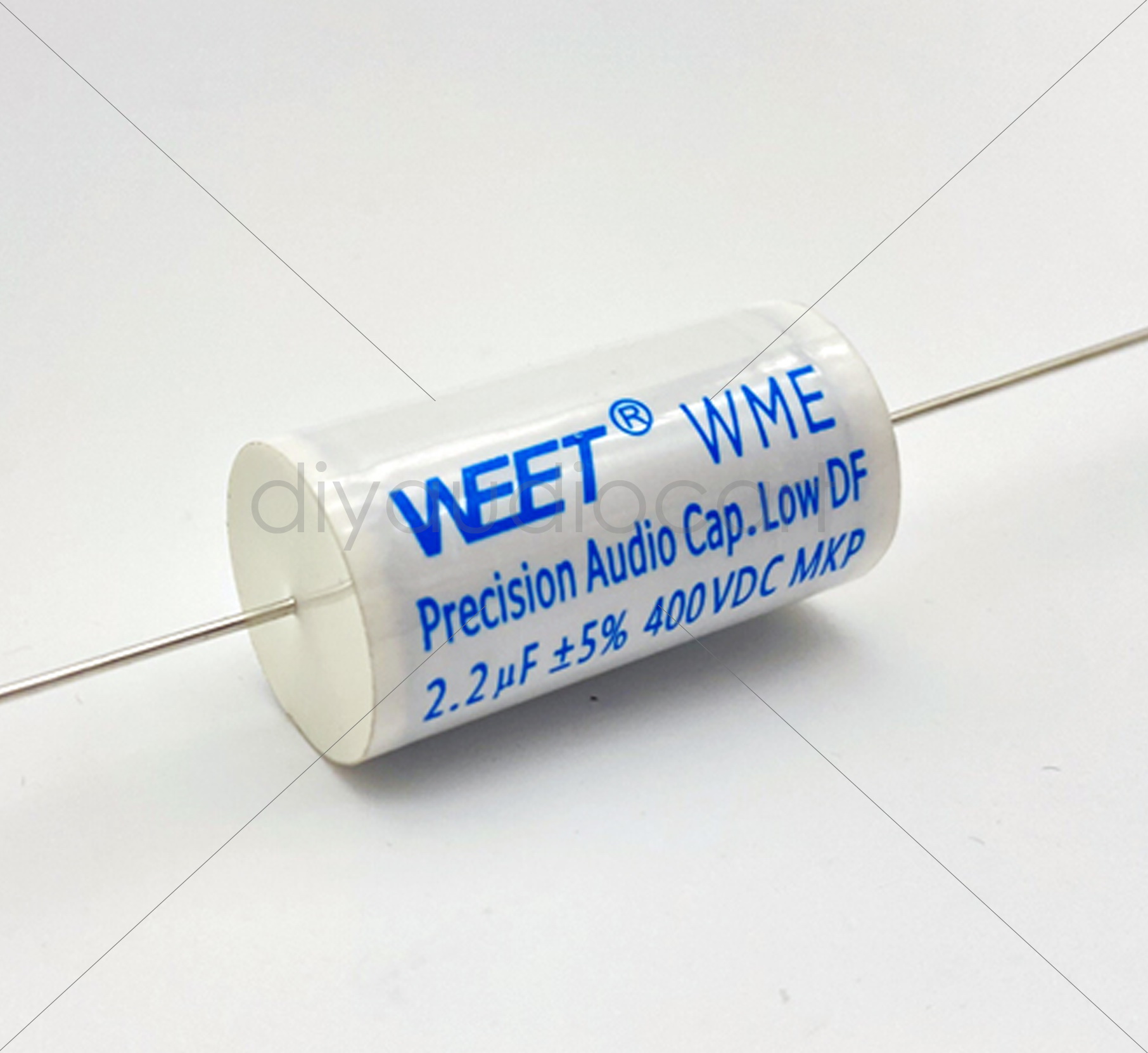 2pcs 400V 3.9uF MKP Polypropylene Film Crossover Capacitors - Non-Polarity
